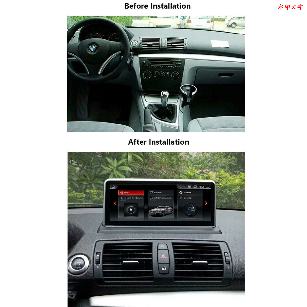 BMW 1 Series E81 E82 E87 E88 CCC 10.25" Android 8 Touchscreen GPS Navigation USB + I-Drive