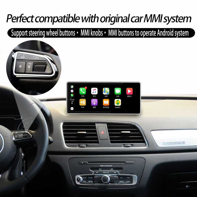 10.25"Car Entertainment Multimedia for Audi Q3 MMI 3G Touchscreen 3D GPS Navi USB WIFI SD 4G