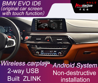 for BMW iDrive 6.0 Full Screen Apple Carplay & Android Stereo & Android Auto Mirror Online Movies