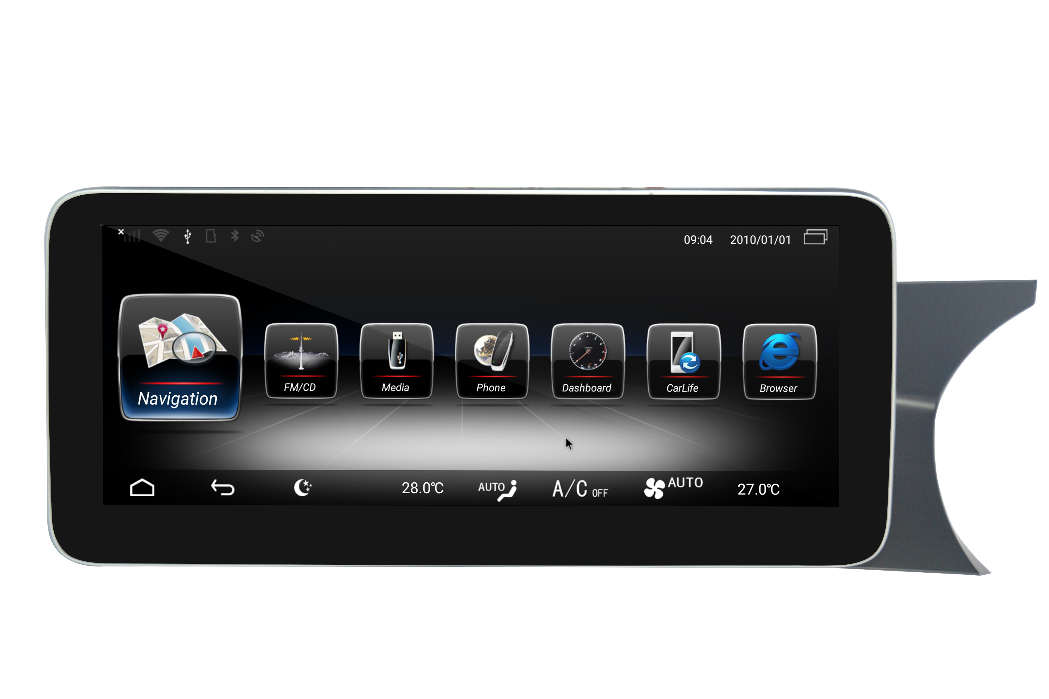 Mercedes Benz C-Class W204 NTG4.5 (2011-2013) Right Hand Drive Android Multimedia Navigation System Built ZLINK 5G 