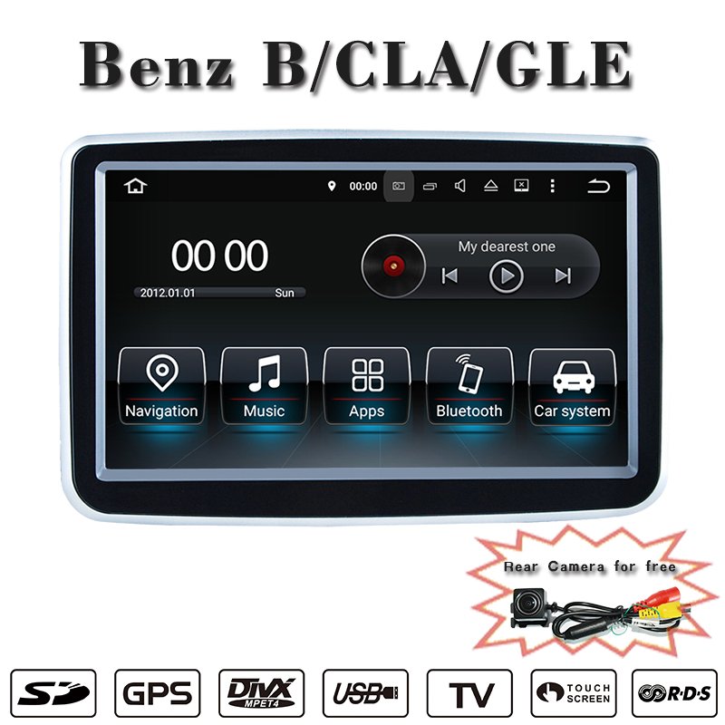 8"Anti-Glare Benz(NTG 5.0/5.1) A/B/G/CLA/GLA Car Stereo Apple Carplay DAB Rear View Camera