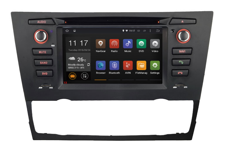 Hualingan BMW 3 Series E90 E91 E92 E93 Android Radio Head Unit 6.2 Inch TouchScreen Car Stereo Upgrade Car GPS Navigation Wireless Apple CarPlay Fullscreen Audroid Auto Wifi 4G Bluetooth
