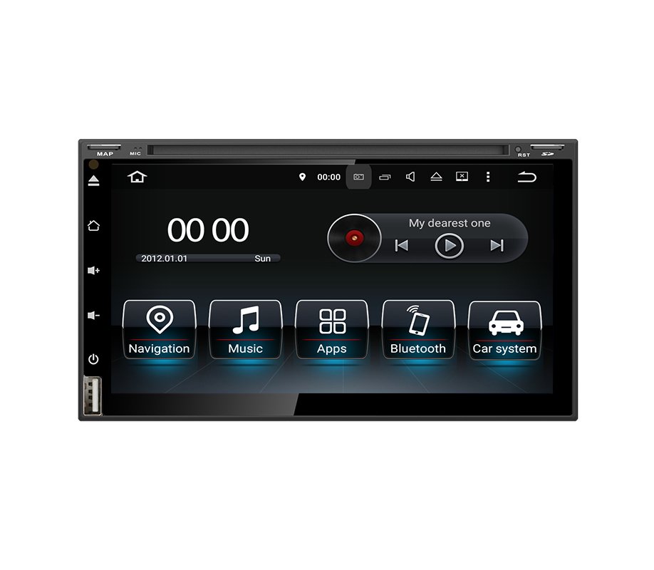 Anti-Glare 6.95"Android 7.1 Universal Double DIN car stereo players wifi connection,3g internet