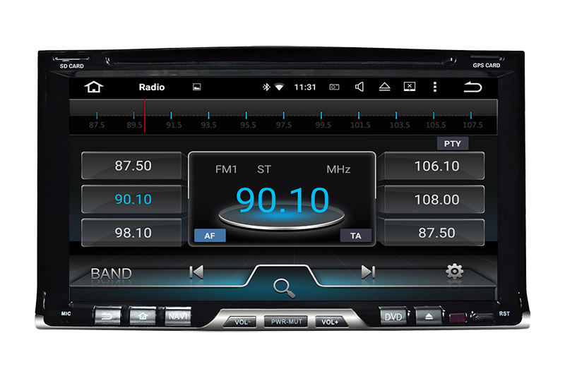 6.95"Android 7.1 Universal Double DIN CAR DVD GPS Player wifi connection,3g internet