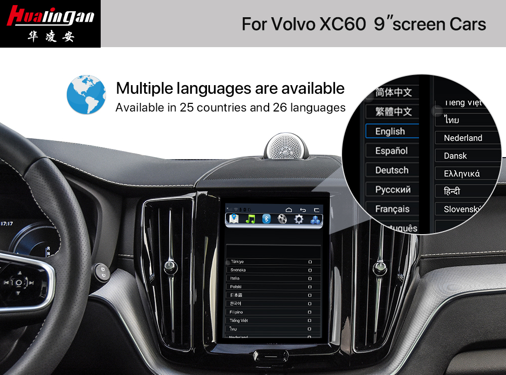 Volvo XC60 Apple CarPlay Volvo XC60 Android Auto Volvo XC60 Screen Upgrade Full Screen Mirror Android 12 Apple in CarPlay Google Maps Volvo XC60 Wireless Carplay 9 Inch Screen Upgrade
