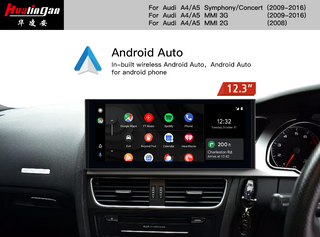  for Audi A5 S5 RS5 8T (RHD) Mmi 3G 12.3 Inch Blu-Ray Touchscreen Android 12 GPS Navigation Apple CarPlay 4G Wifi Music TikTok Vehicle Backup Camera
