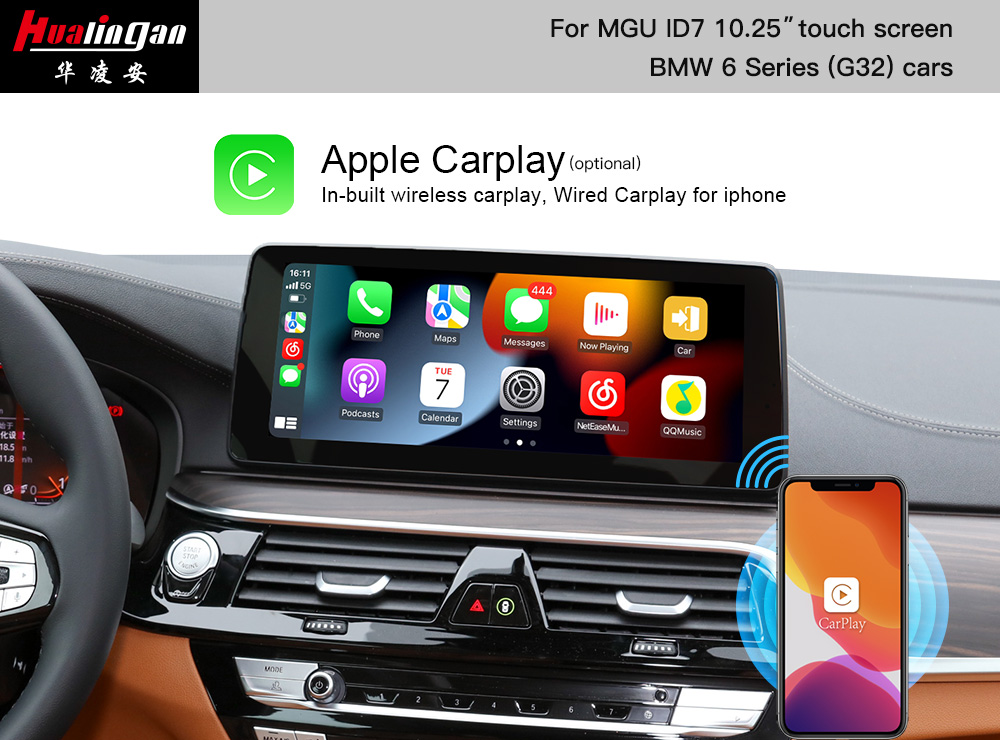 BMW 6 Series G32 Apple CarPlay Retrofit IDrive 7.0 CarPlay Ai BOX Android 12 Car Ai BOX