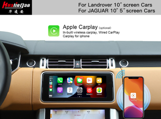 Range Rover Sport L494 Upgrade Wireless CarPlay Fullscreen Android Auto Mirroring Android Navigation Video in Motion Wi-Fi with Two 10.25 /10 inch Touch Screen