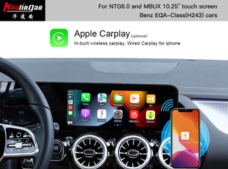 Wireless Apple Carplay MBUX Mercedes EQA Android Auto Full Scree Upgrade MBUX Multimedia System 10.25 Inch Youtube Front,/rear Camera 
