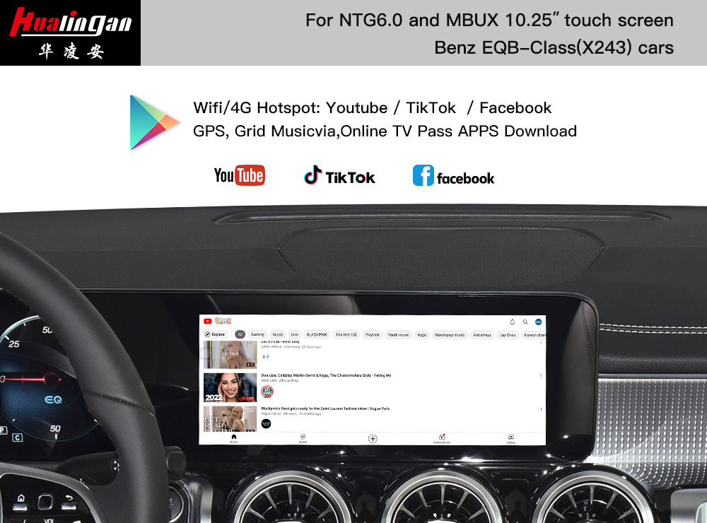 Mercedes EQB Wireless Apple CarPlay X243 MBUX Android AI BOX