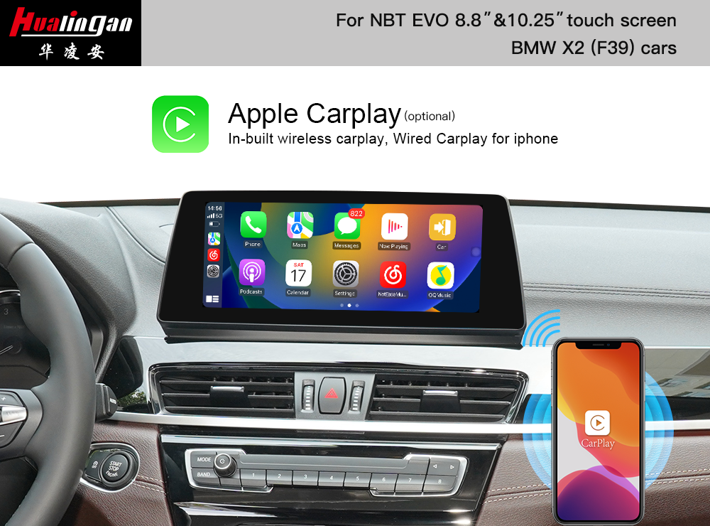 BMW X2 F39 NBT EVO Apple CarPlay Retrofit Android Auto Carplay Ai BOX 