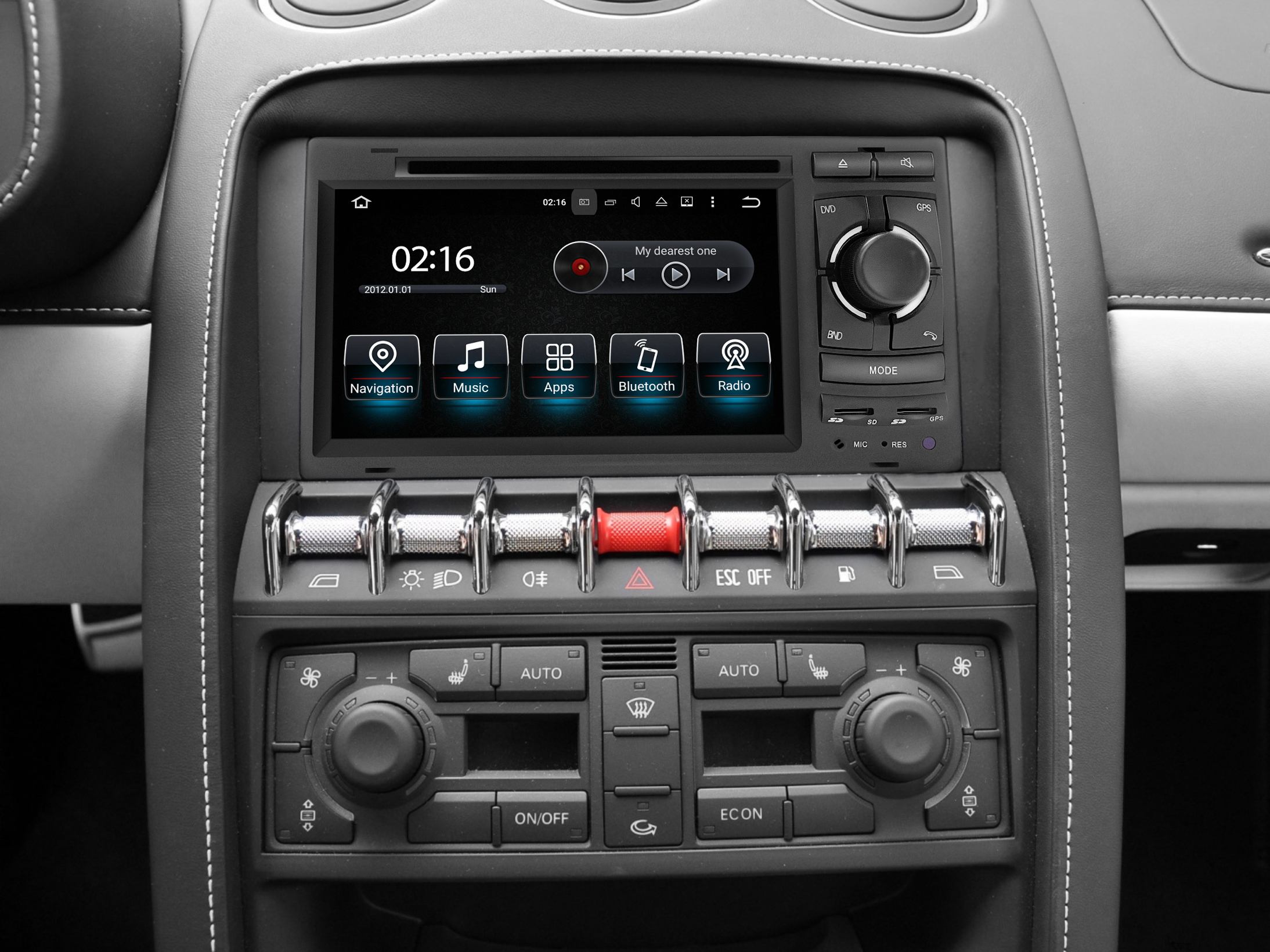 Aftermarket Navigation Lamborghini Gallardo Radio DVD Wireless Apple CarPlay FullScree Android Auto Screen Mirroring Android System