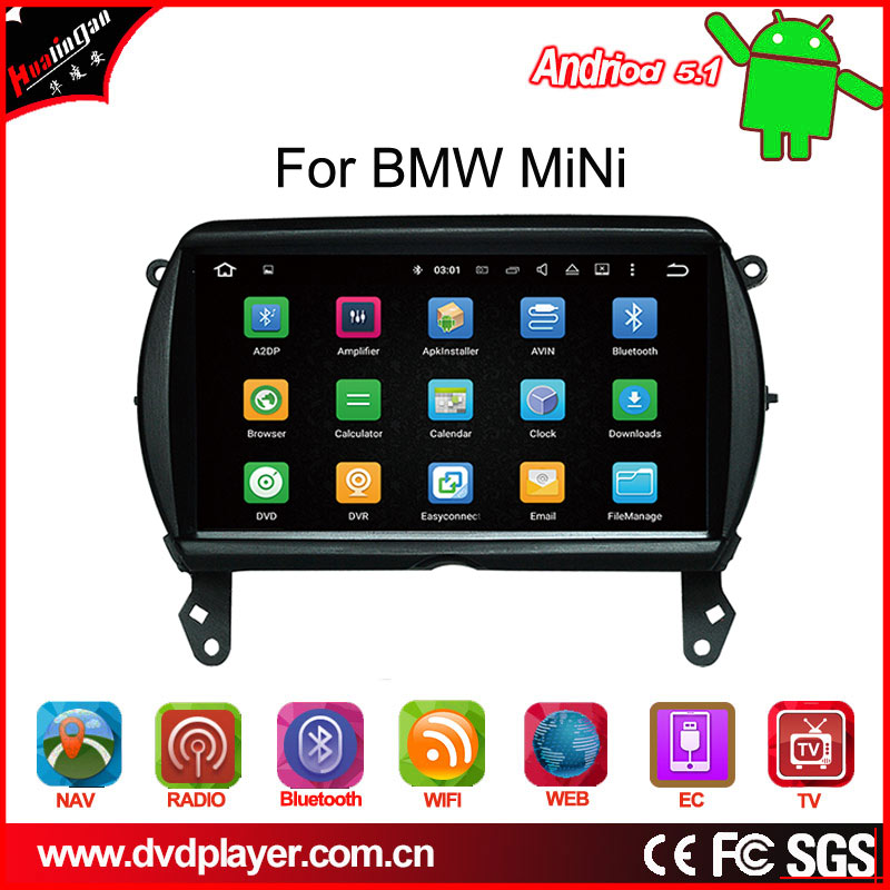 carplay bmw Mini car android 7.1 3g internet gps navigatior car videos Anti-Glare